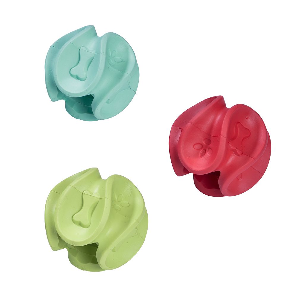 Igračka za Pse Guma lopta za poslastice SM zelena Bobby