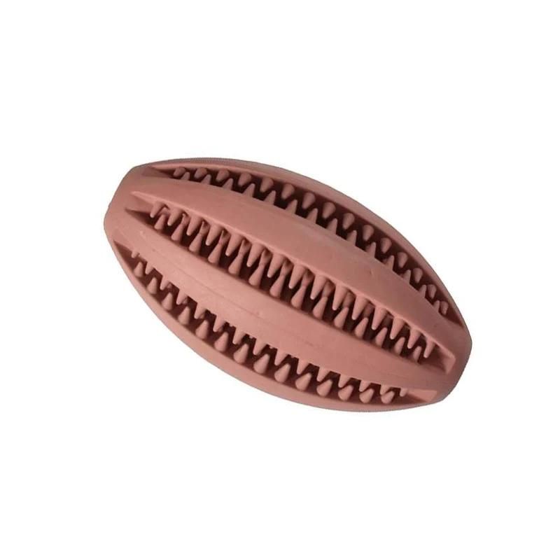 Igračka za Pse Guma lopta rugby 11cm pink