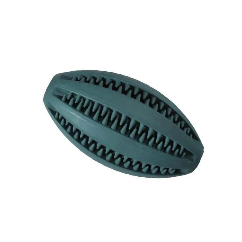 Igračka za Pse Guma lopta rugby 11cm zelena