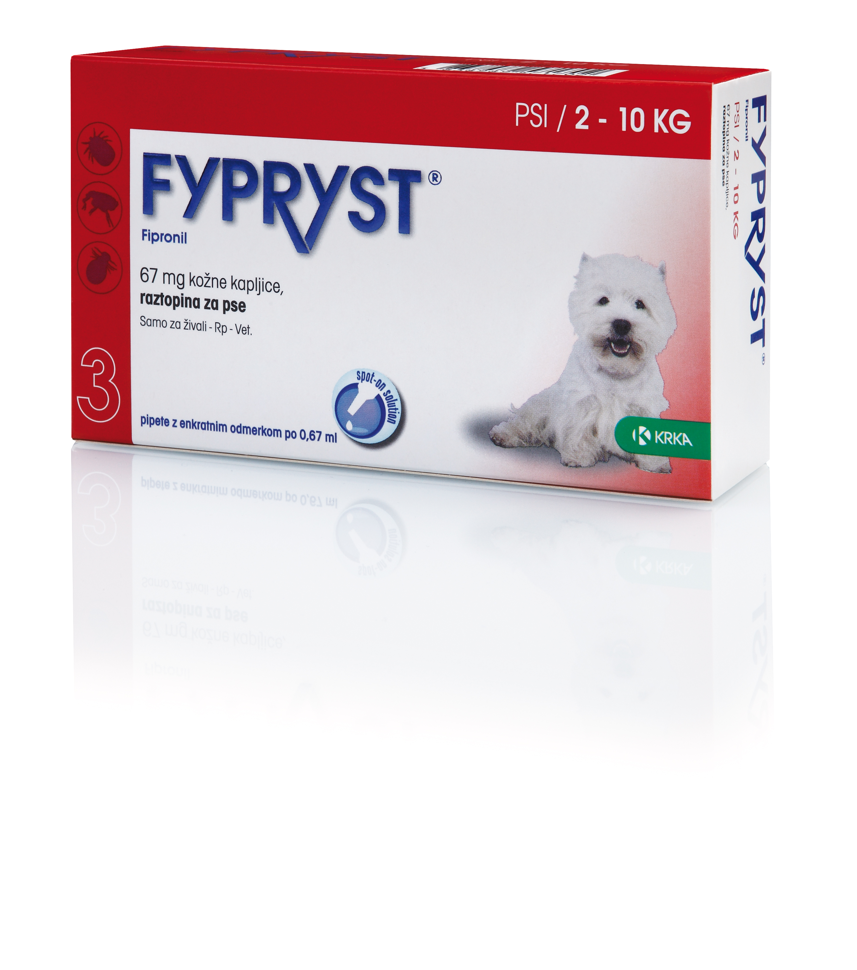 Fypryst 2-10kg 0.67ml S pip. 1/3