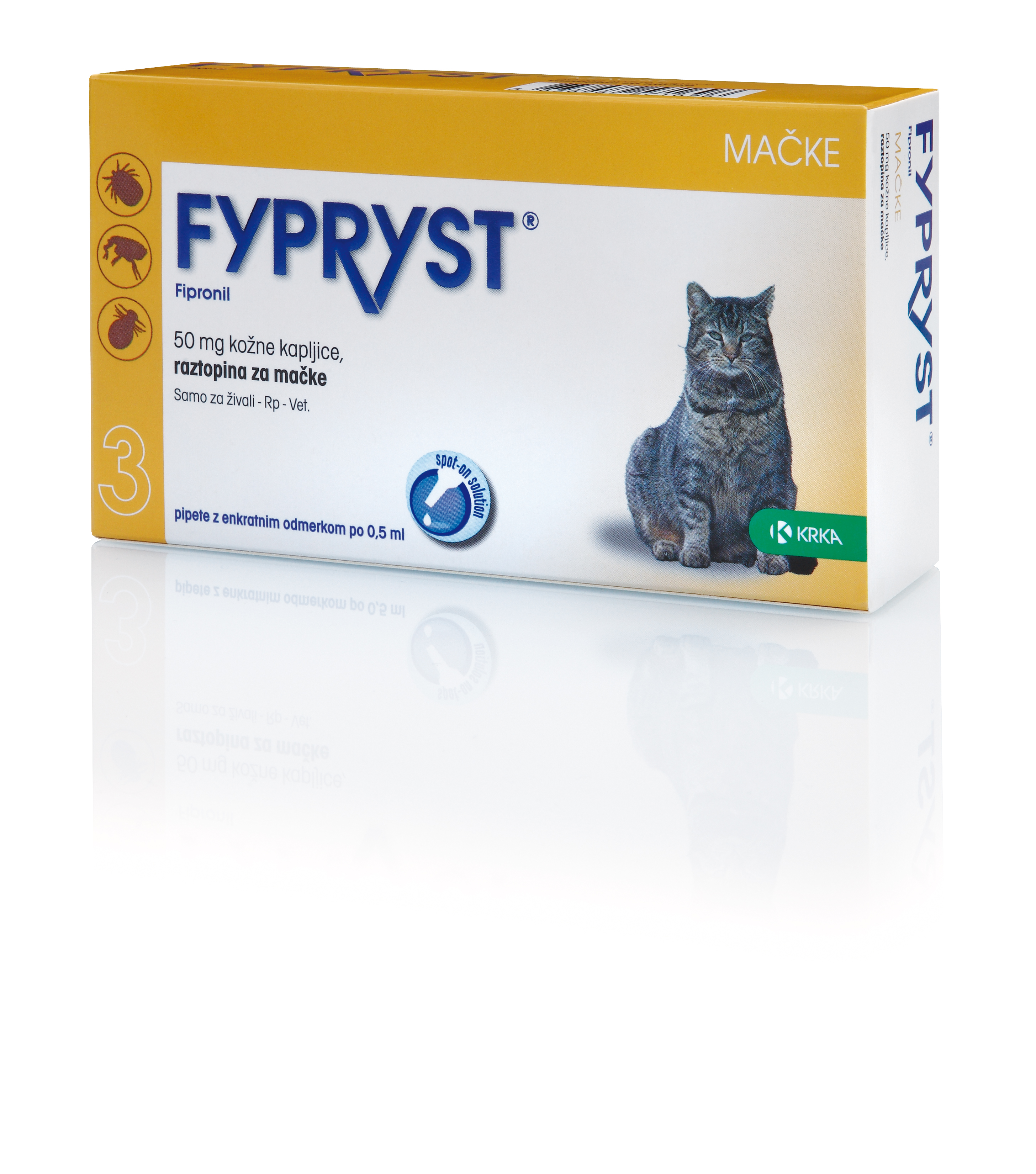 Fypryst Mačke 0.5ml pip. 1/3