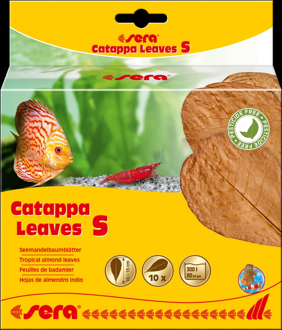 Sera Catappa lišće S 10-15cm 10kom