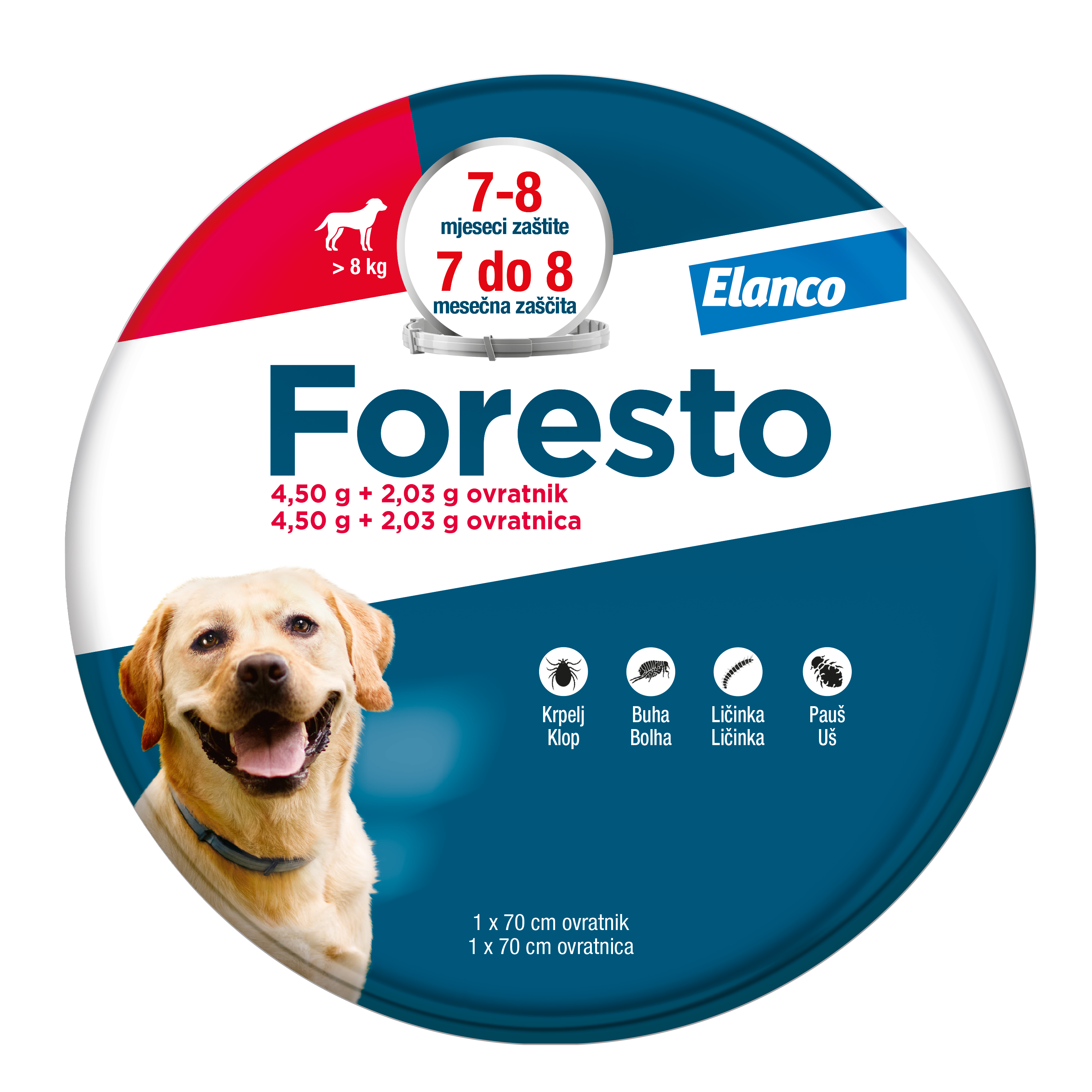 Foresto 70cm srednji / veliki psi ogrlica