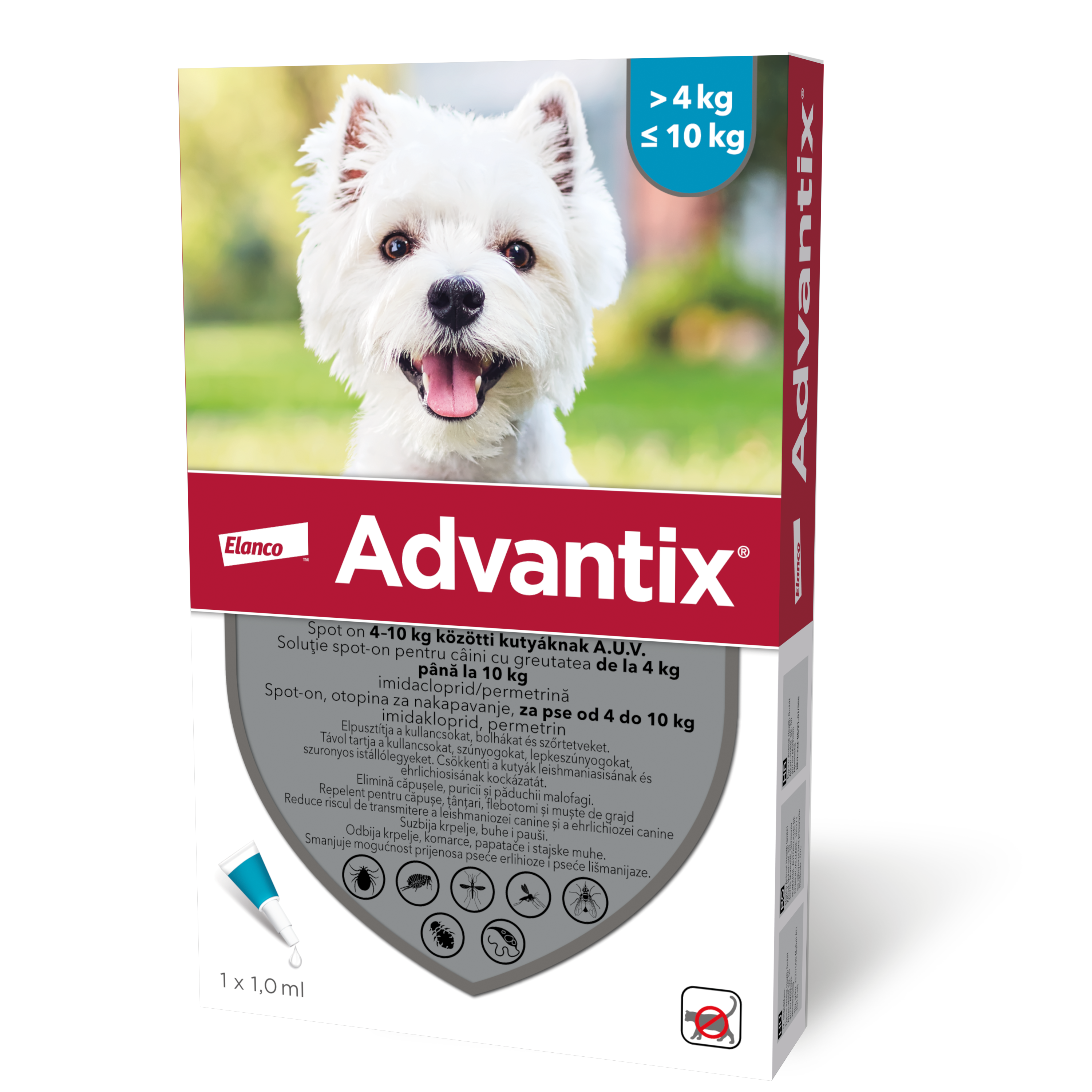 Advantix 100 4-10kg 1.0ml pip.1/24 psi