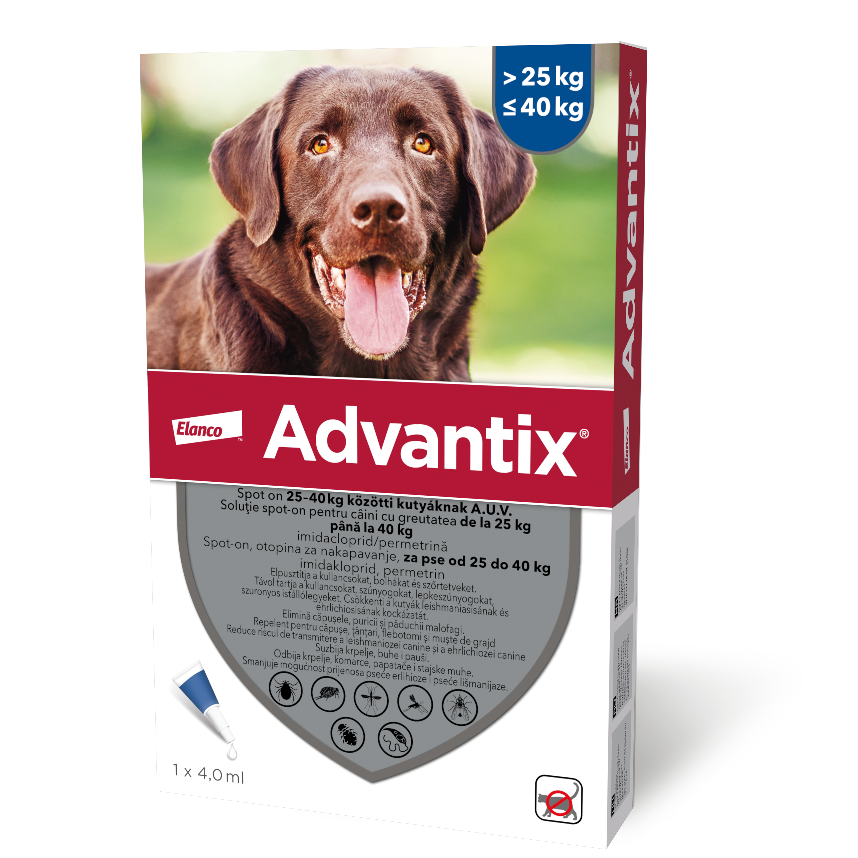 Advantix 400 25-40kg 4.0ml pip.1/24 psi