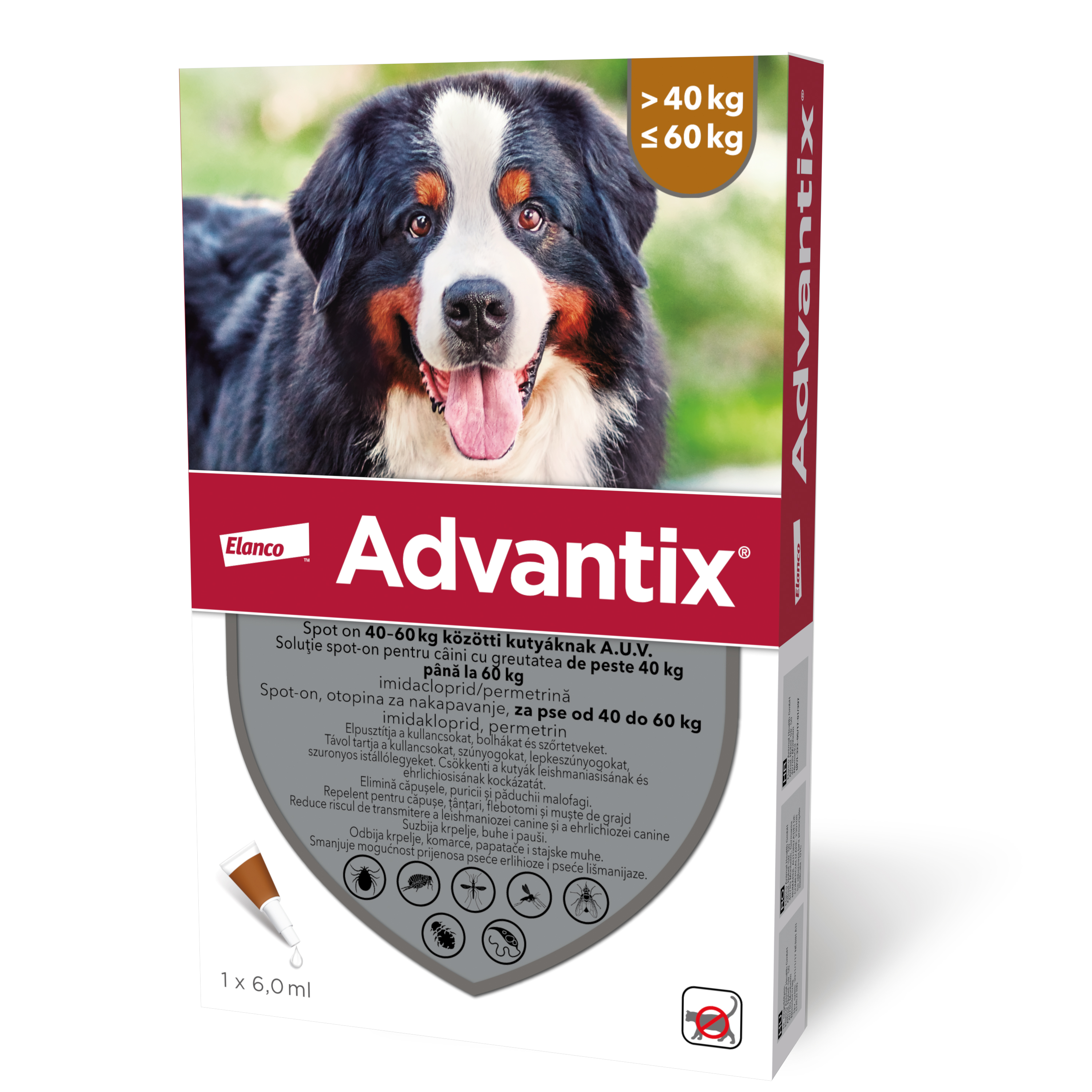 Advantix 600 +40kg 6.0ml pip.1/1 psi