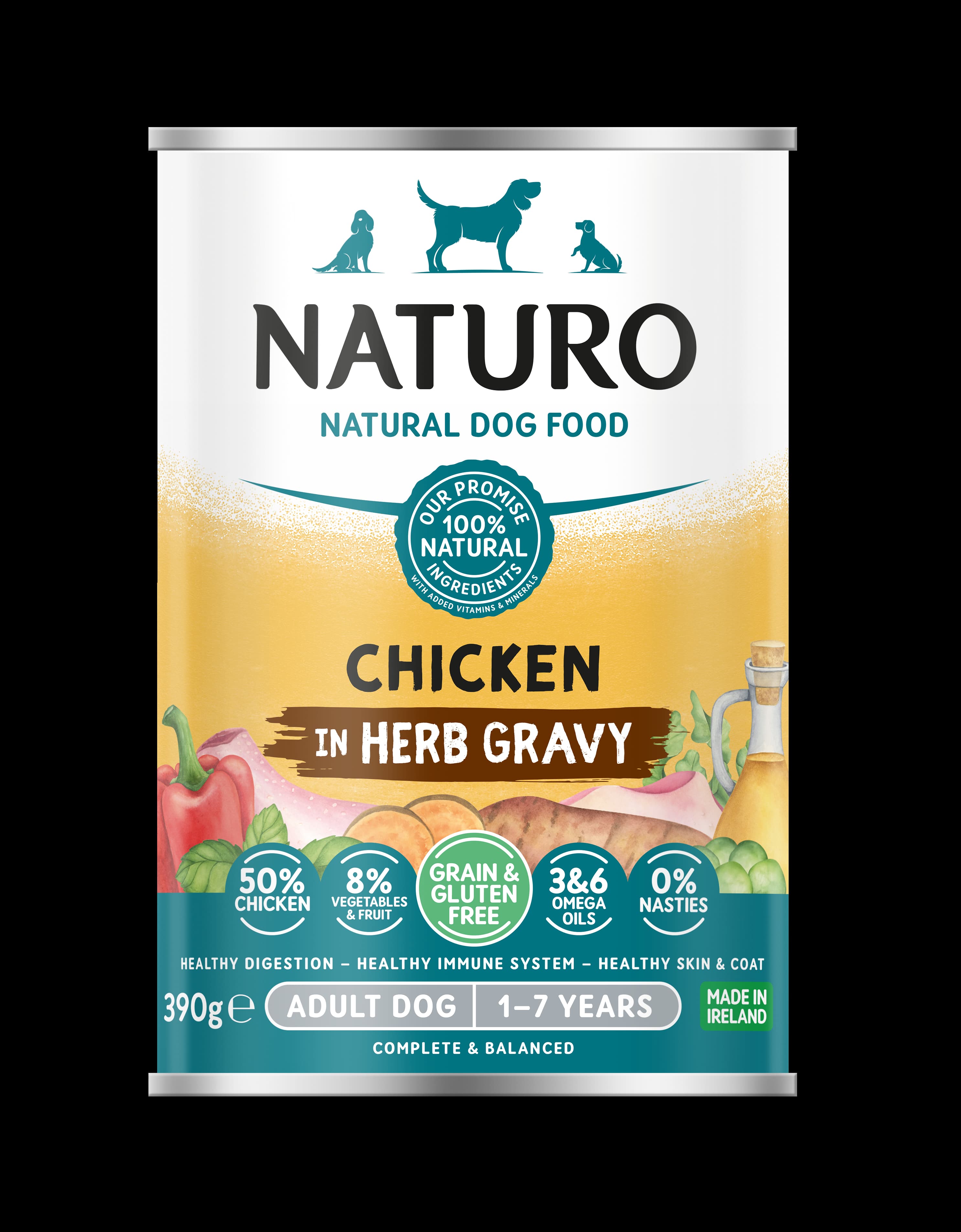 Naturo Grain&Gluten Free 390g pile 1/12