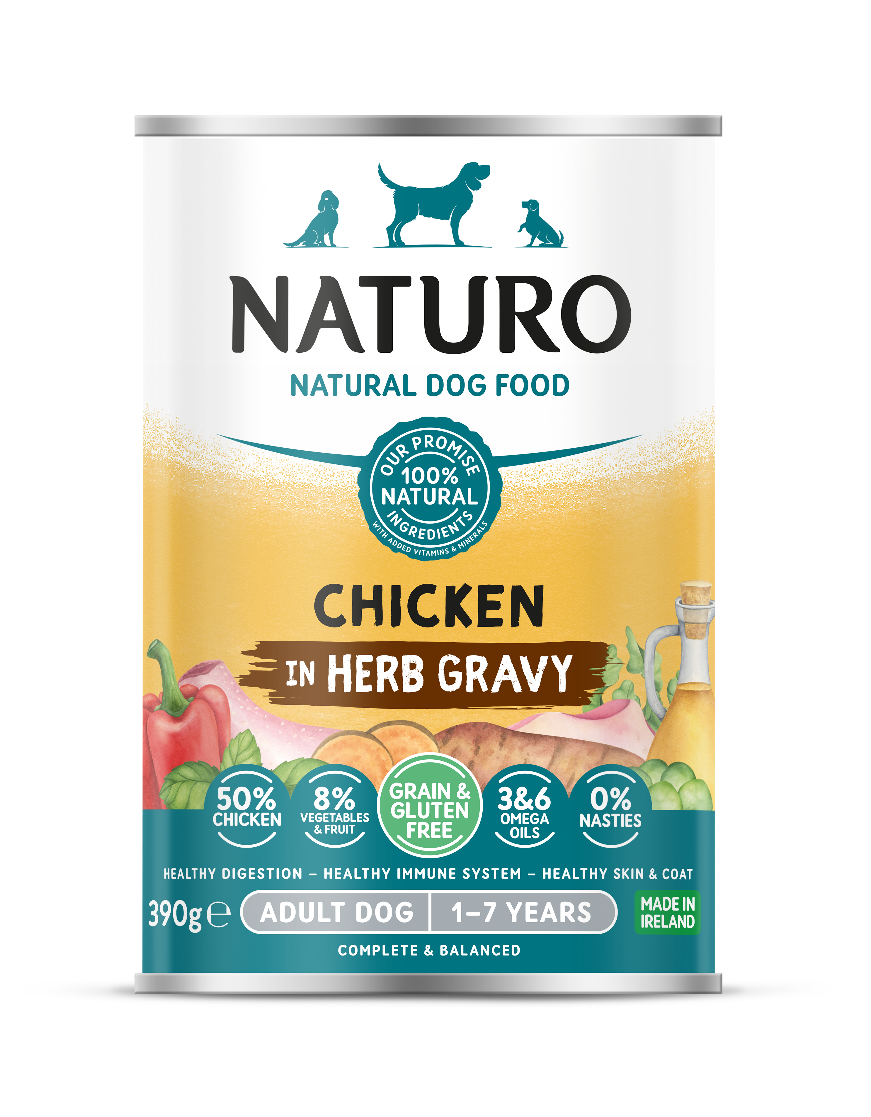 Naturo Grain&Gluten Free 390g pile 1/12
