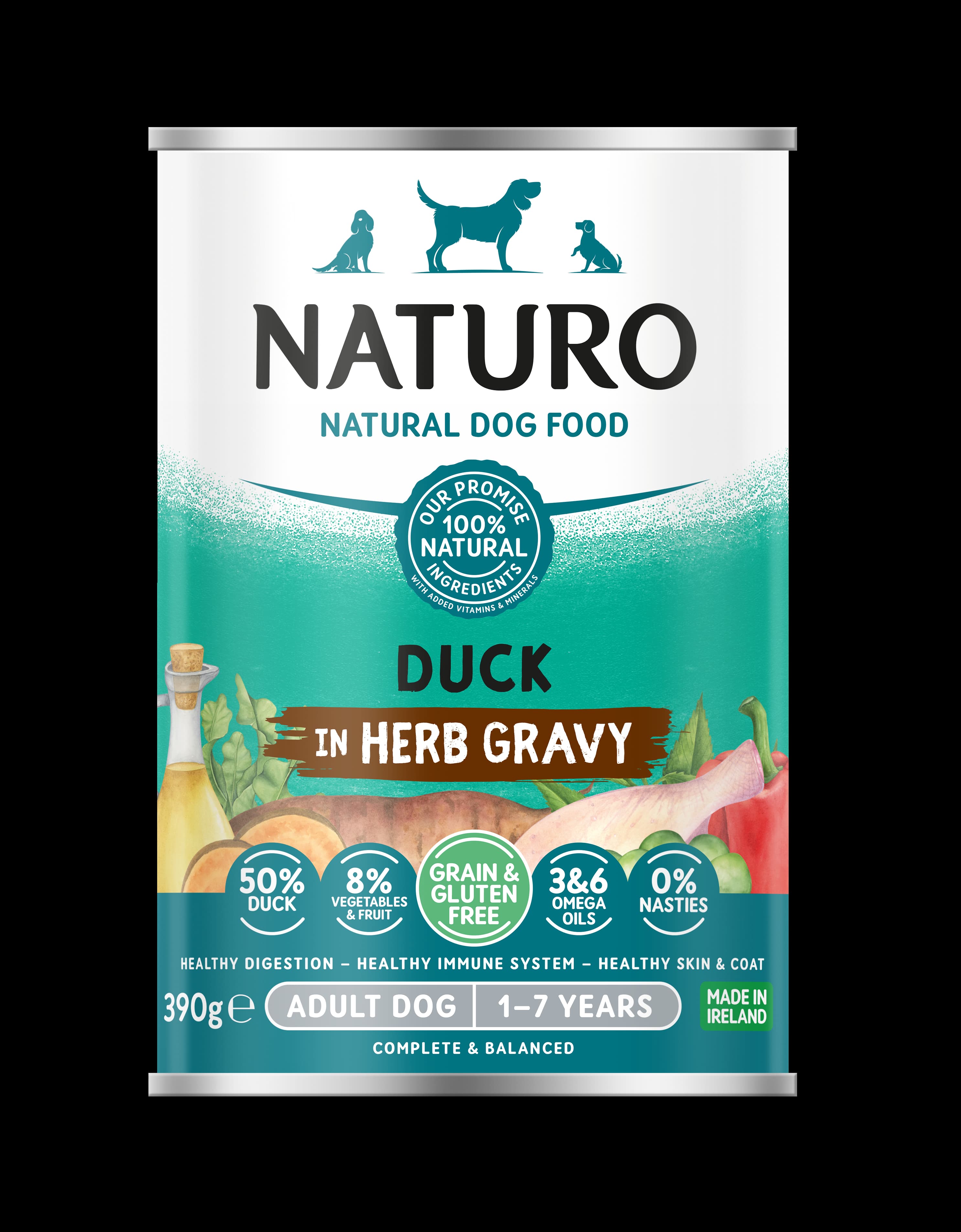 Naturo Grain&Gluten Free 390g patka 1/12