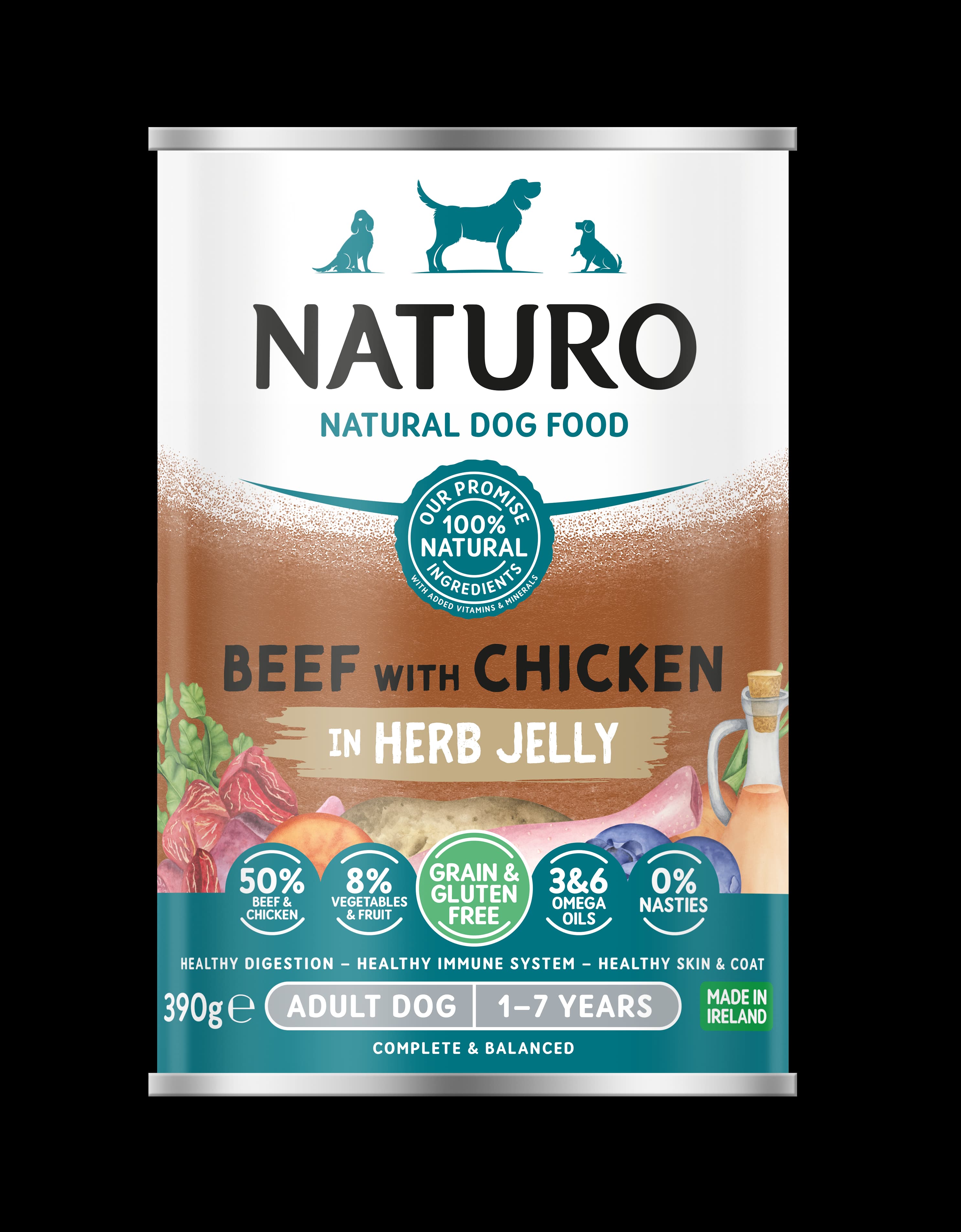 Naturo Grain&Gluten Free 390g gov/pile 1/12