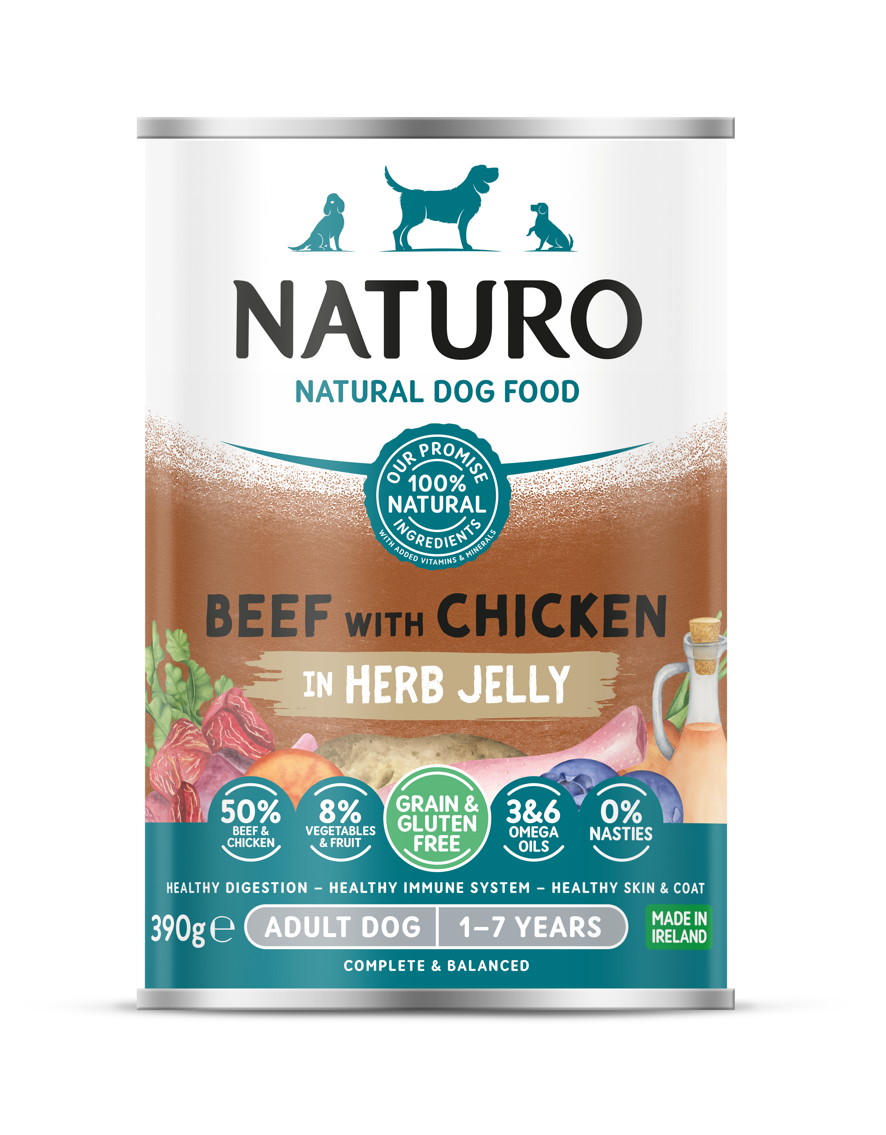 Naturo Grain&Gluten Free 390g gov/pile 1/12