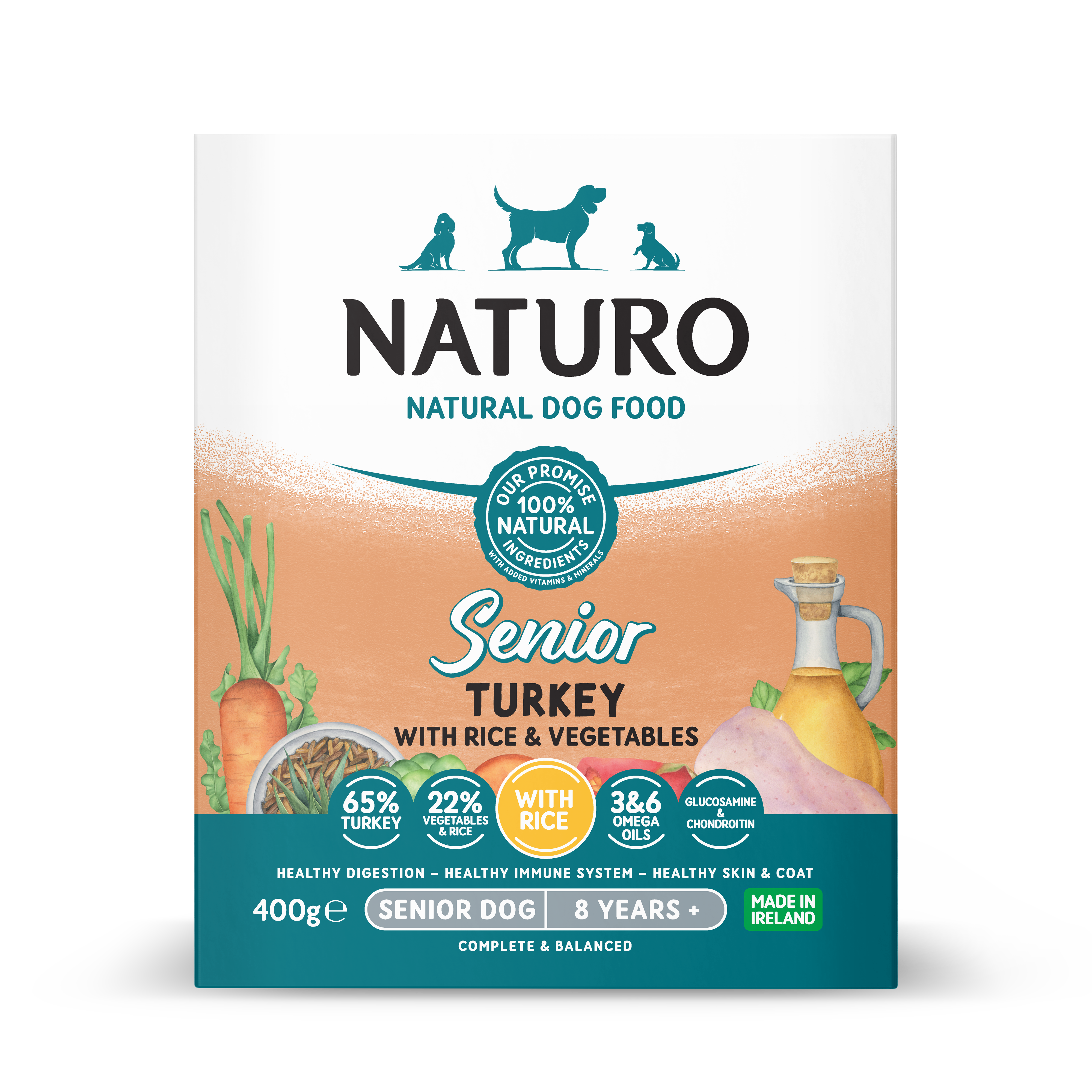 Naturo pašteta 400g Senior pura/riža/povrće 1/7