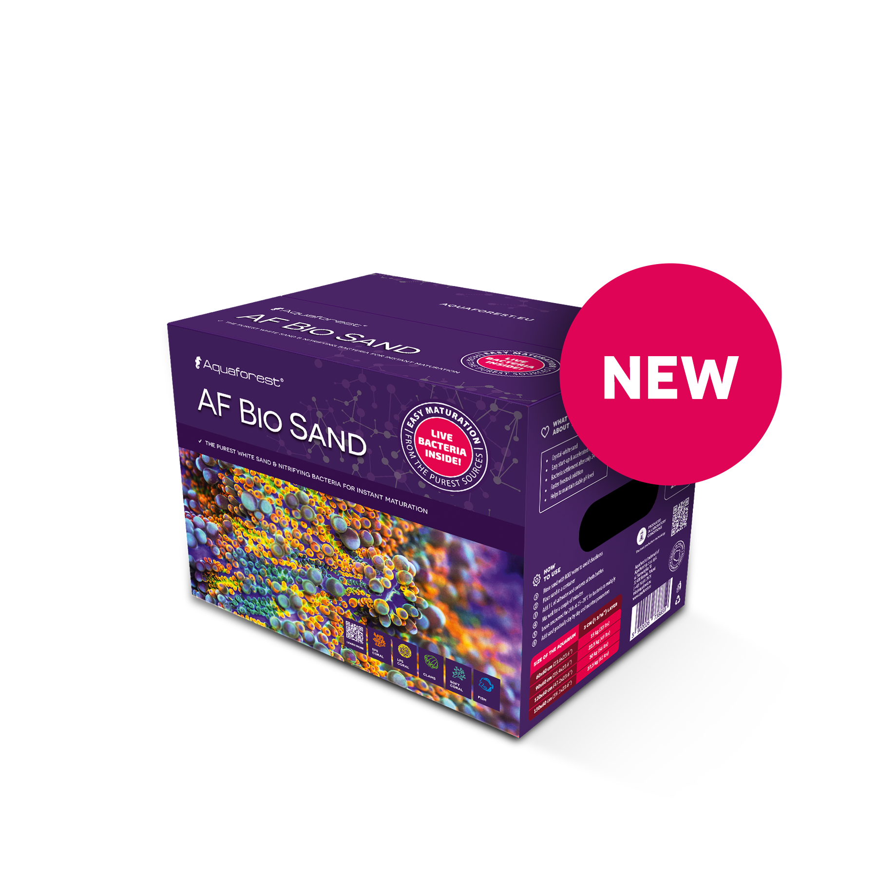 Aquaforest Bio sand 0,5-1,5mm 10kg