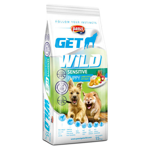 Panzi dry Get Wild dog 15kg Puppy Sensitive janjetina NOVO