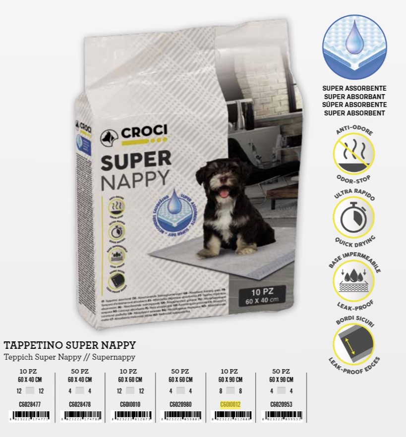 Pelene 90x60cm 10kom