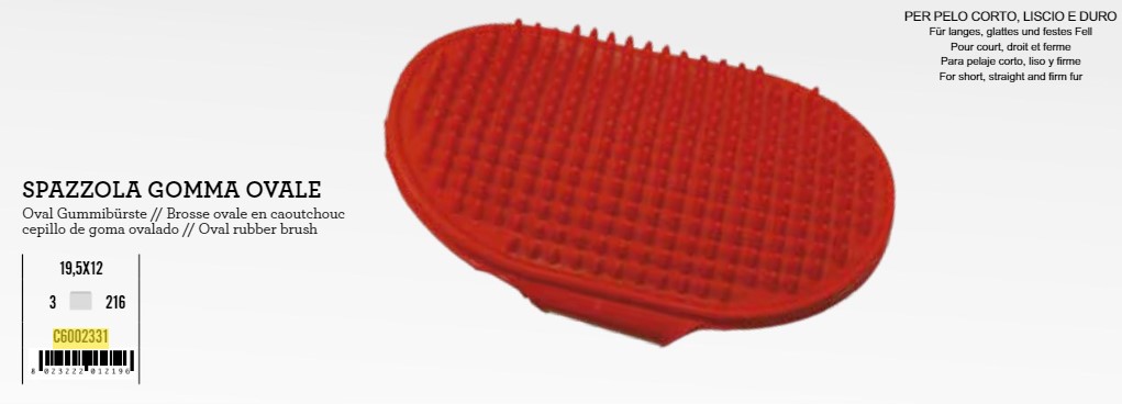 Četka guma oval 13cm