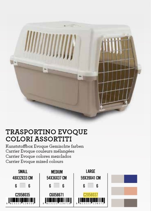 Transporter Evoque LG 59x39x41cm met. vrata