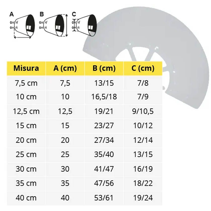 Ovratnik 10cm Elizabeta Croci