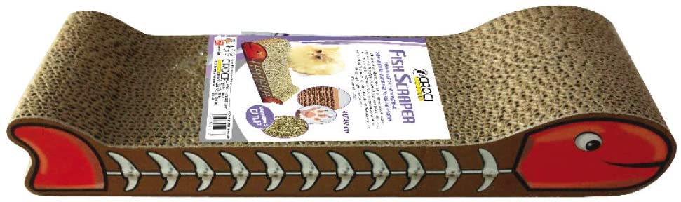 Grebalica 44x14x7cm Karton Riba+Catnip