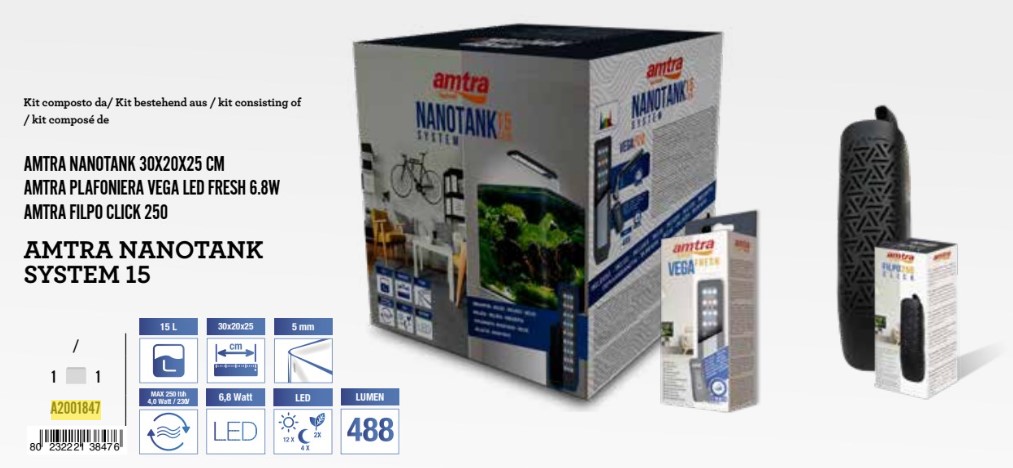 W Akvarij Nanotank system 15 30x20x25cm