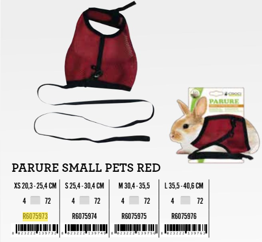 Vodilica s Hamom kunić 30,4-35,5cm Crvena