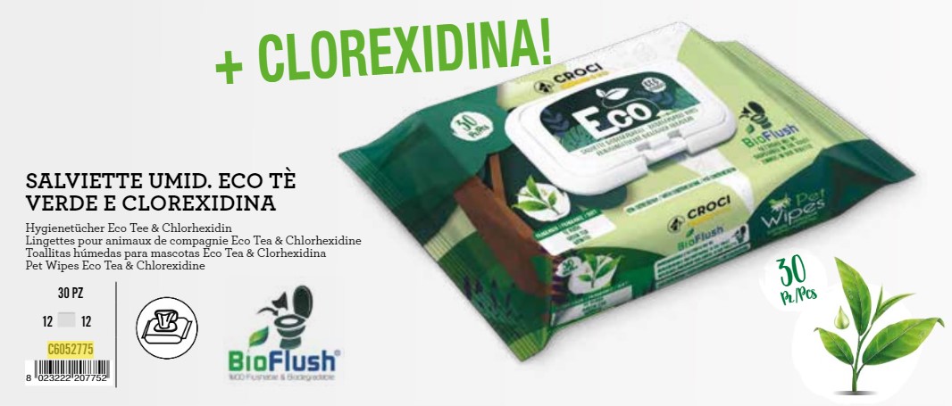 Gills vlažne maramice ECO 30 kom. Tea/Chlorhexidine