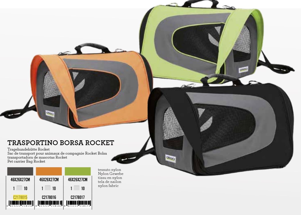 Transporter 46x26x27cm Rocket narančasti