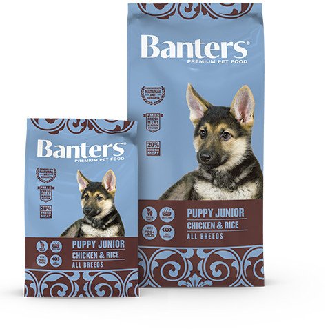 Banters puppy pile/riža 15kg