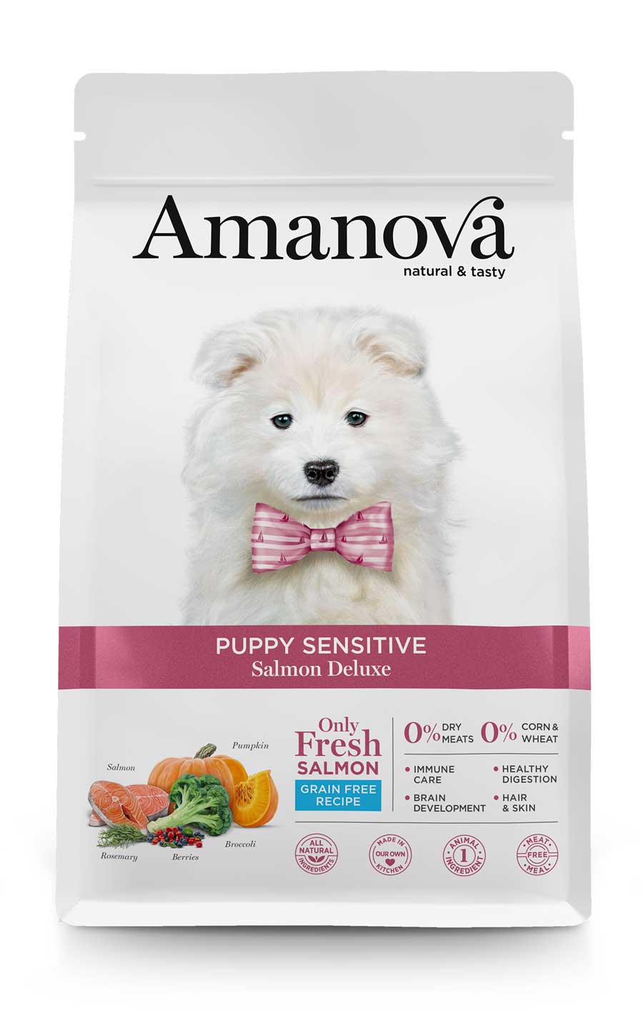 Amanova dog puppy Sensitive Deluxe losos 2kg GF
