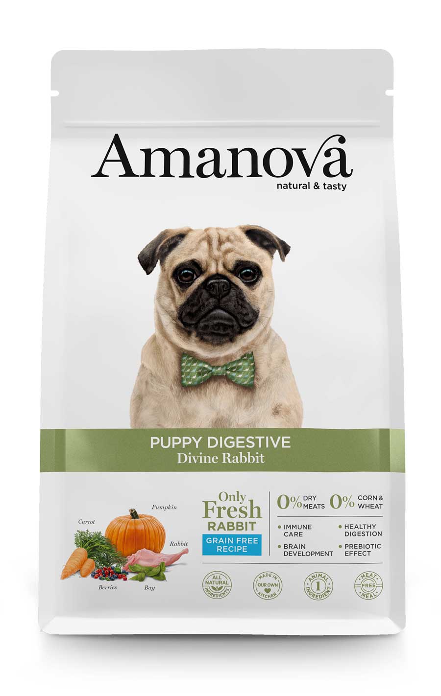Amanova dog puppy Digestive Divine kunić 2kg GF