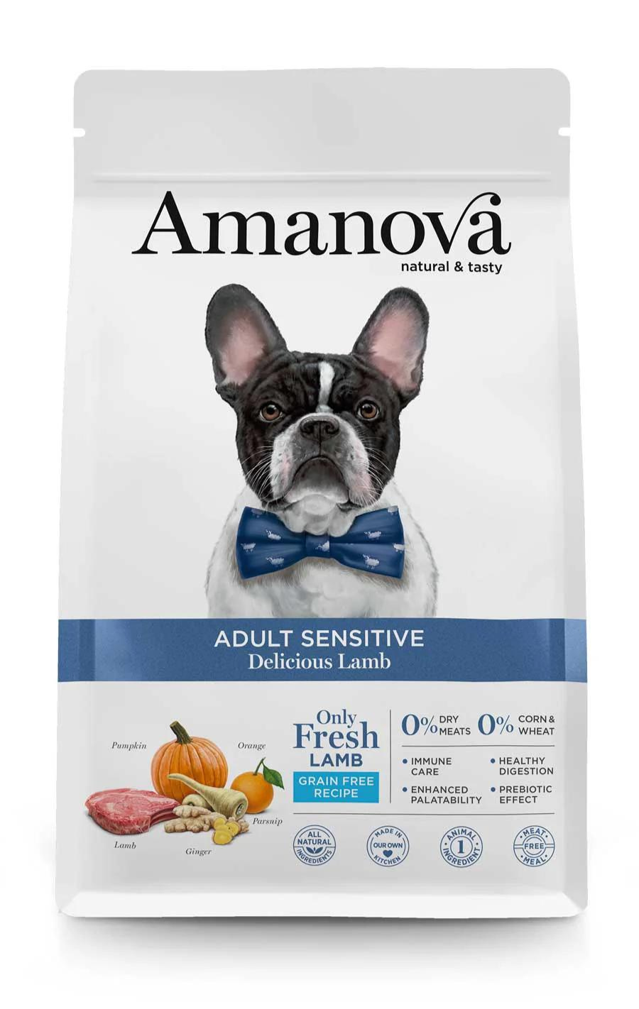Amanova dog adult Sensitive janje 10kg GF