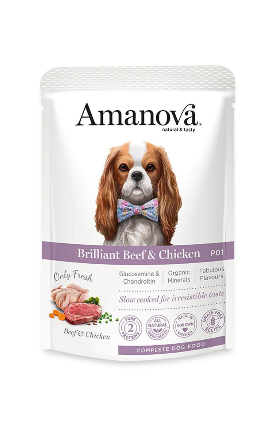 Amanova dog 100g Brilliant govedina/pile 1/12