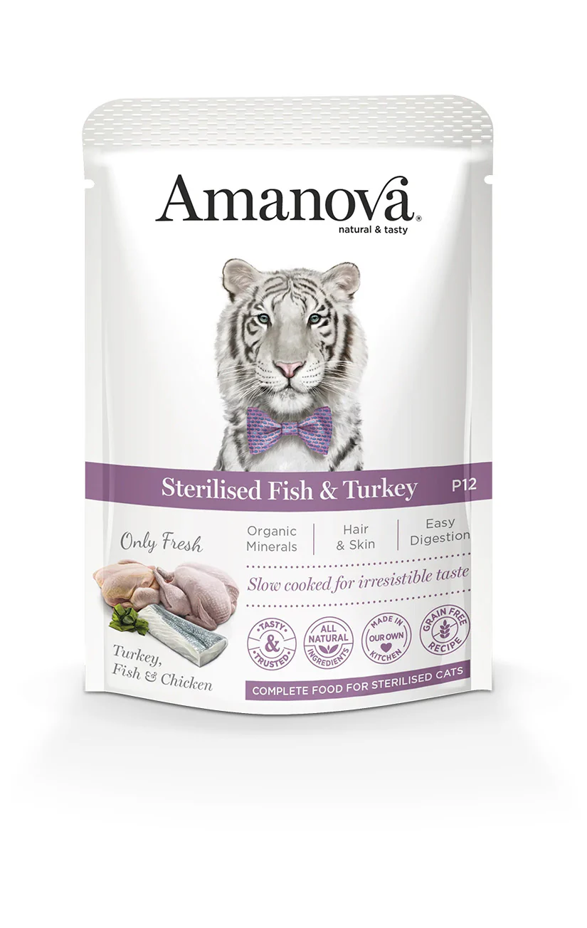 Amanova cat 85g adult Sterilised bijela riba/pura 1/12