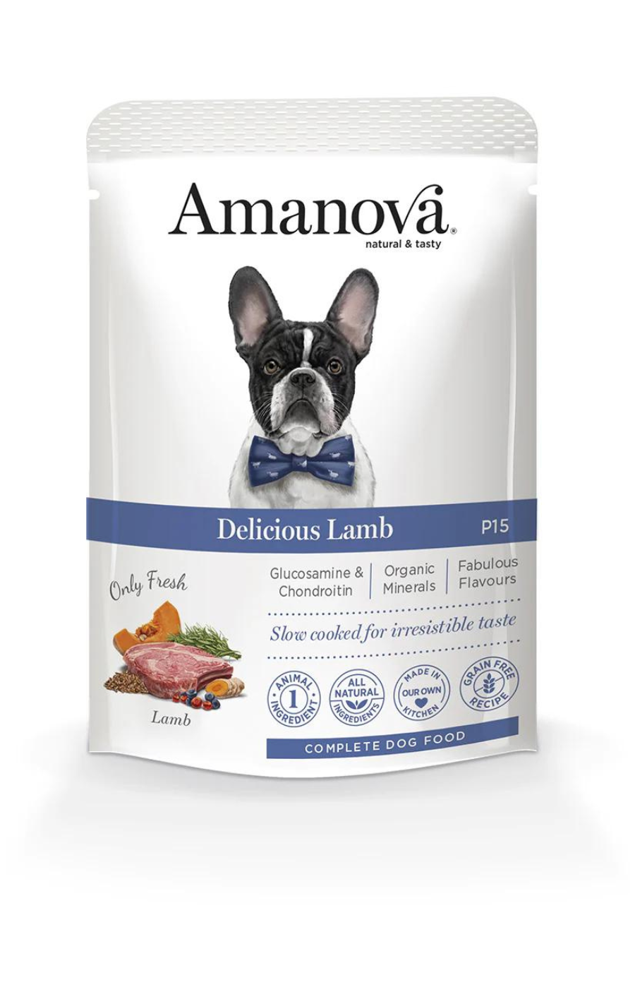 Amanova dog 100g Delicious janje/buča 1/12