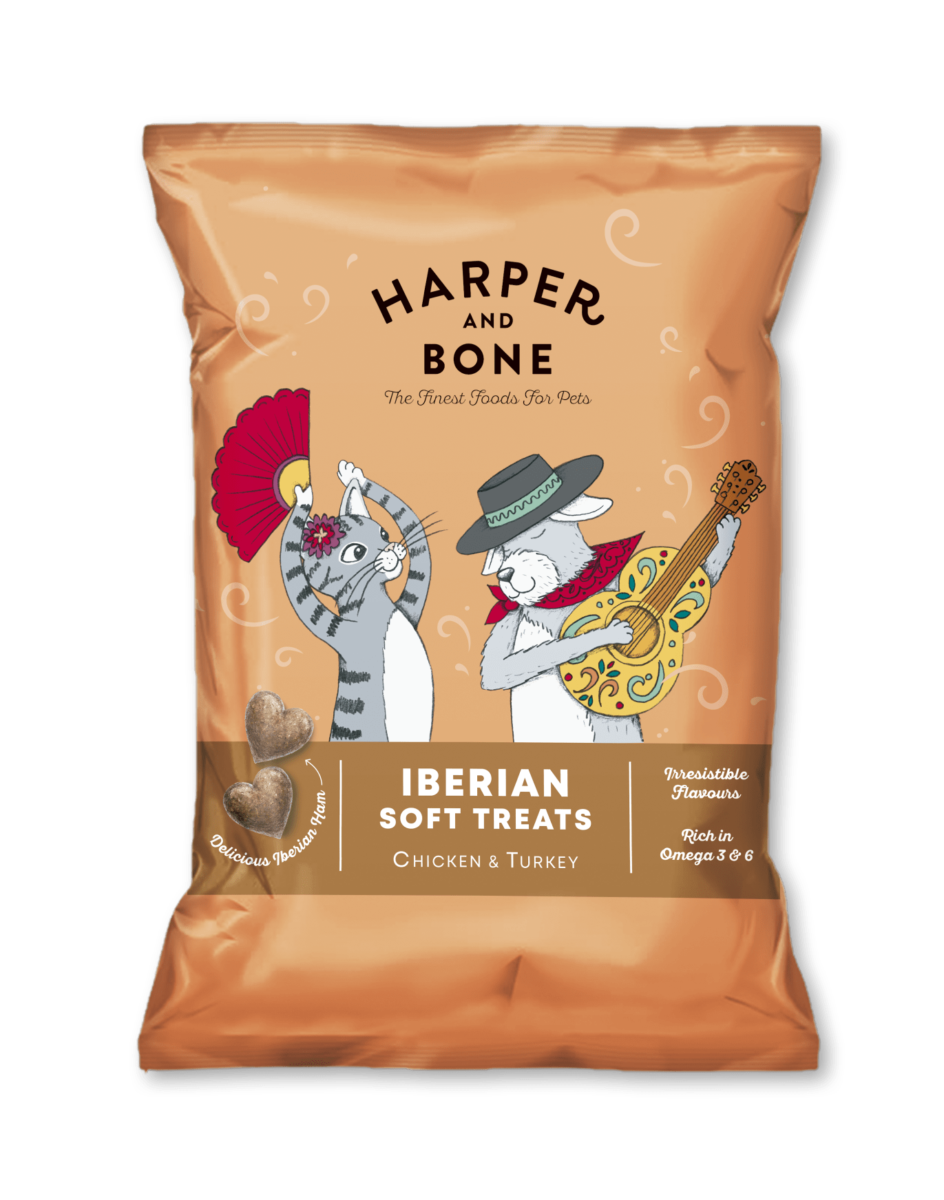 Poslastica za pse i mace H&B Iberian pile/pura 90g