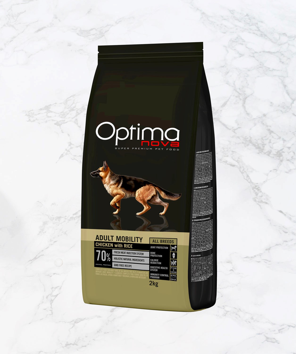 Optimanova dog adult All Breeds Mobility 12kg NOVO