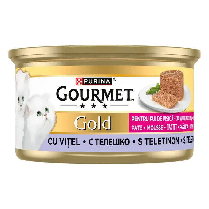 Gourmet Gold 85g Kitten teletina pašteta 1/12