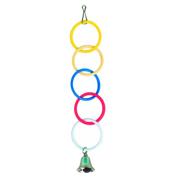 Igračka za Ptice olimpijski krugovi 4,5x26cm Tatrapet