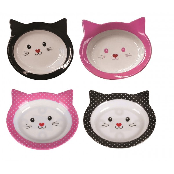 Posuda plastična za mace 16,5x15x2,8cm mix Tatrapet