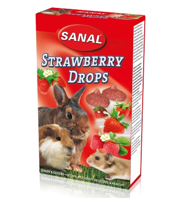 Poslastica za Glodavce Sanal 45g Jagoda drops
