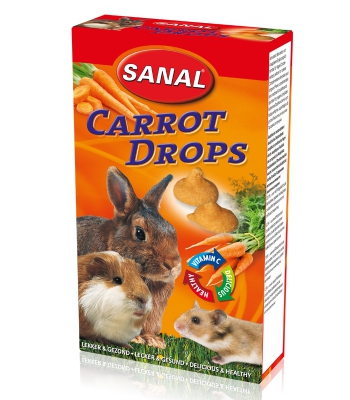 Poslastica za Glodavce Sanal 45g Mrkva drops
